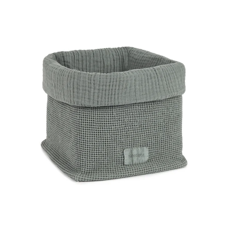 Nobodinoz - Wabi Sabi Basket, 18 x 20 cm, azure