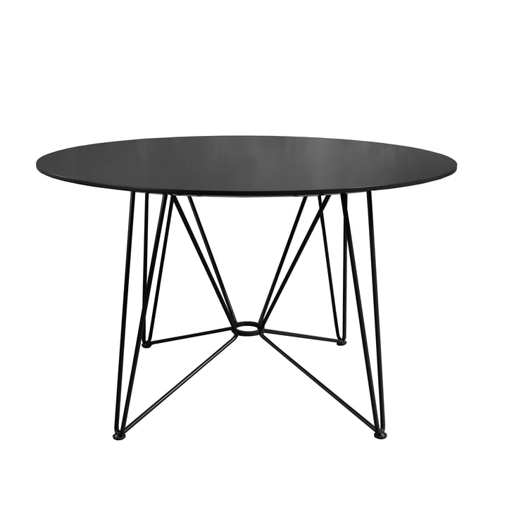 The Ring Table, H 74 x Ø 120 cm, HPL black from Acapulco Design