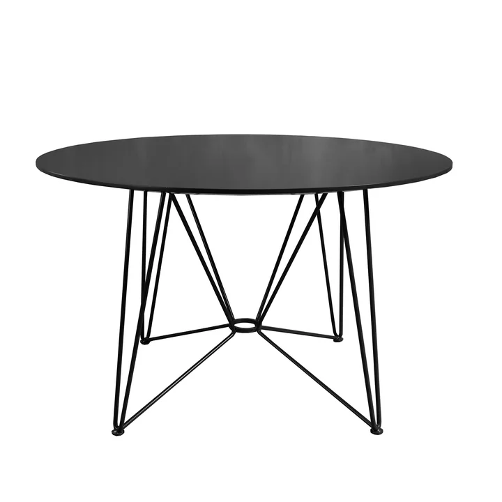 The Ring Table, H 74 x Ø 120 cm, HPL black from Acapulco Design