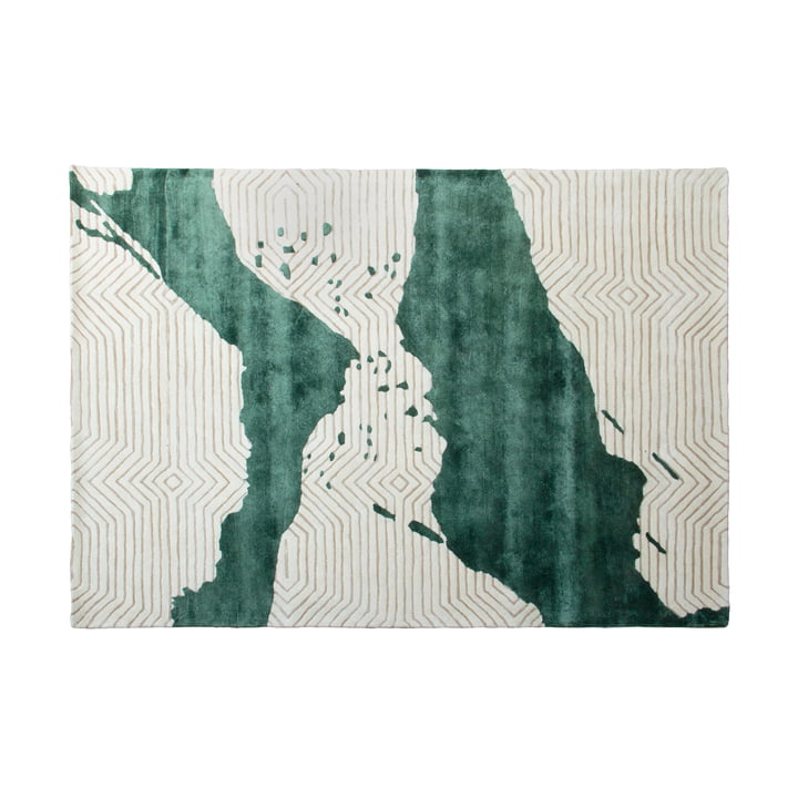 Studio Zondag - Splash Carpet 170 x 240 cm, green / ivory