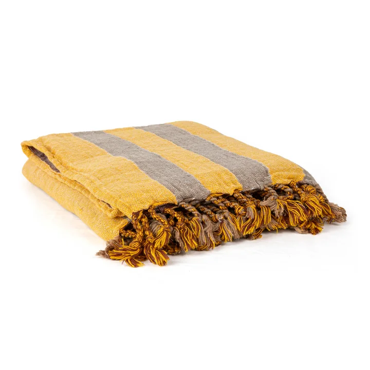 Studio Zondag - Duinen Blanket, 130 x 170 cm, yellow / brown