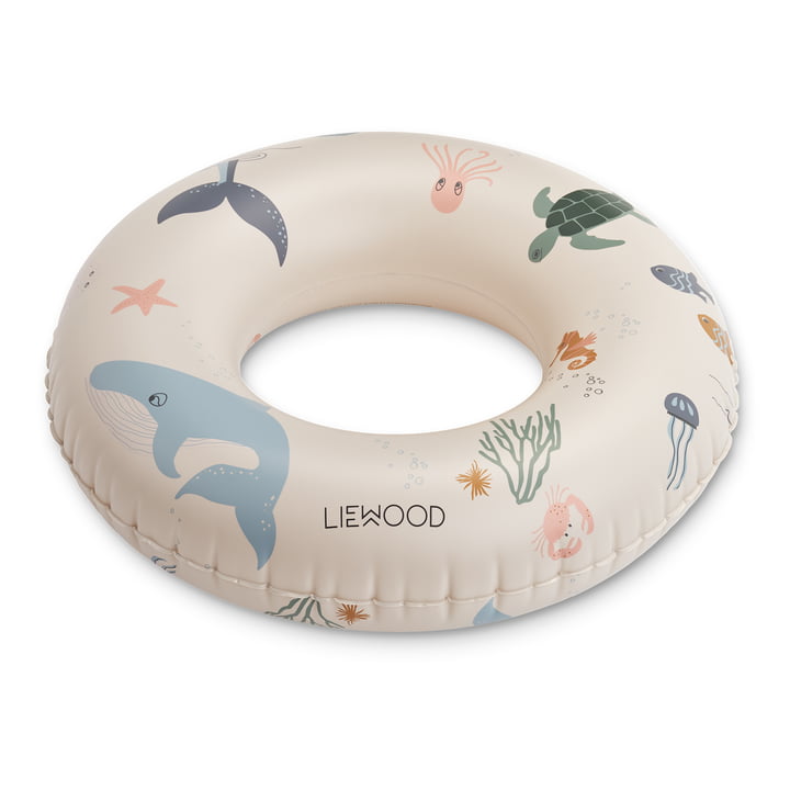 Baloo Floating ring, Ø 45 cm, sea creature / sandy by LIEWOOD