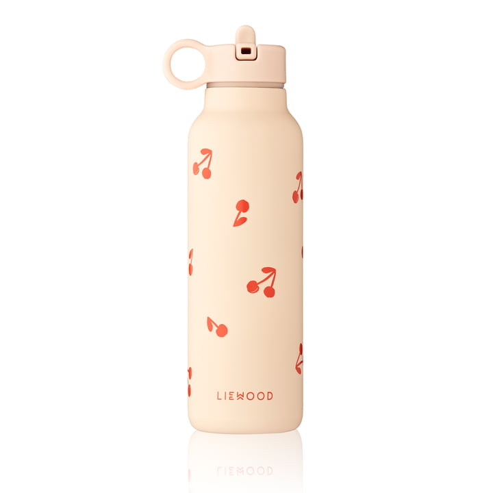 Falk Water bottle, 500 ml, cherries / apple blossom by LIEWOOD