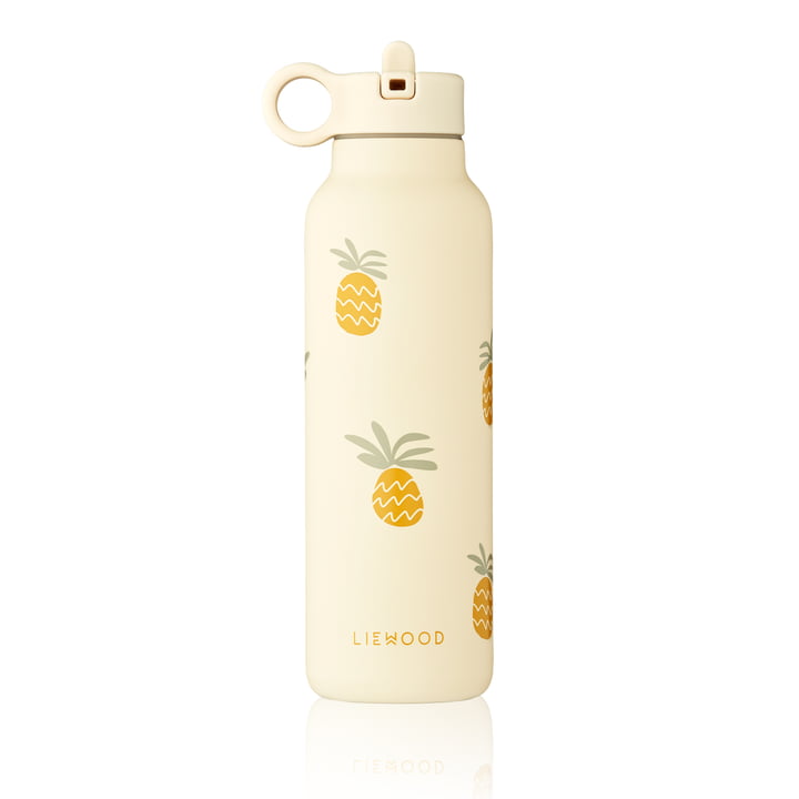 Falk Water bottle, 500 ml, pineapples / cloud cream by LIEWOOD