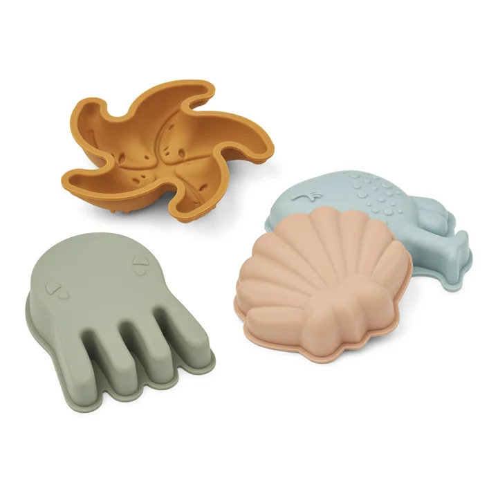 Gill Shapes, mermaids, sandy (set of 4) from LIEWOOD