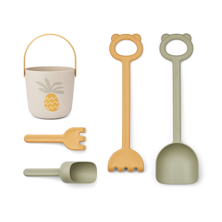 Harper Sand play set, pineapple, multi mix (set of 5) by LIEWOOD