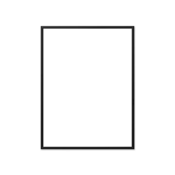 Picture frame aluminum black for The Poster Club