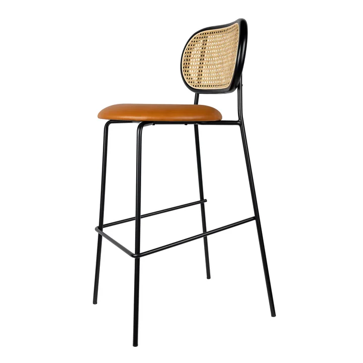 Studio Zondag - Rabbit Bar stool, black ash / black frame