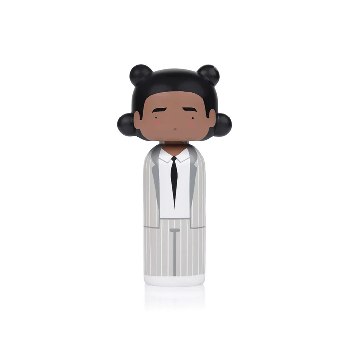 Lucie Kaas - Sketch Inc. wooden figure H 15 cm, Basquiat - three - point - crown