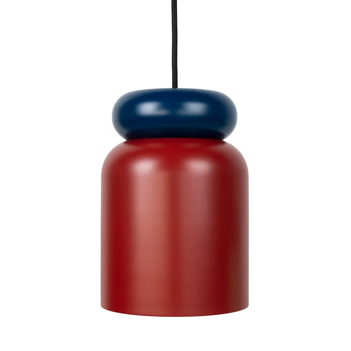 Studio Zondag - Cloche Pendant light, matt navy / claret