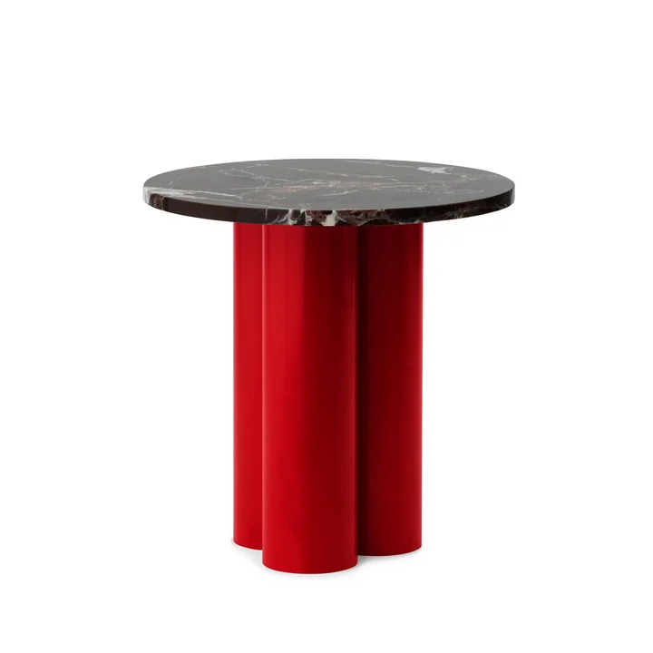Dit Side table Ø 40 cm, rosso levanto / bright red by Normann Copenhagen