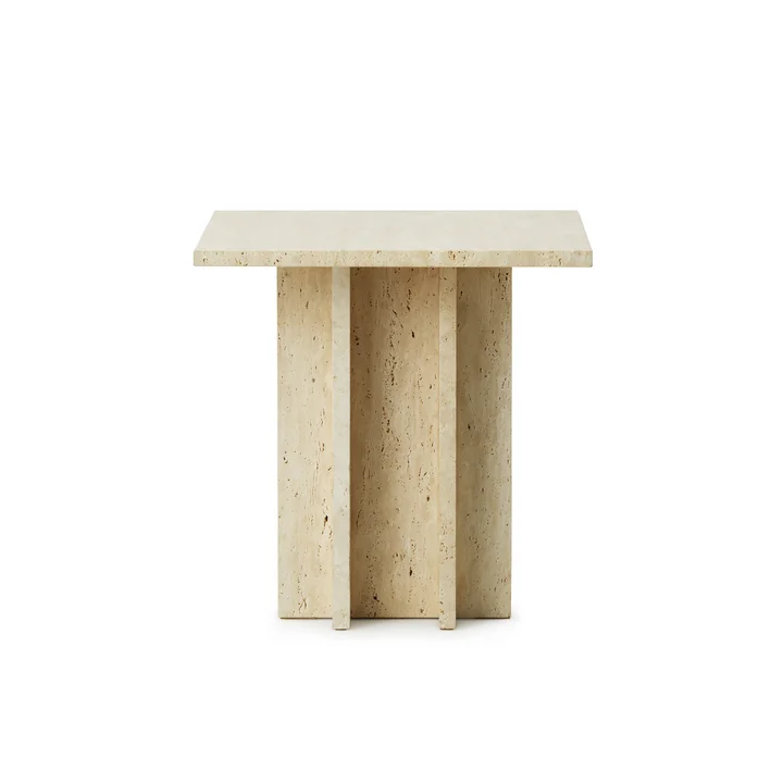 Edge Coffee table, small, travertine from Normann Copenhagen