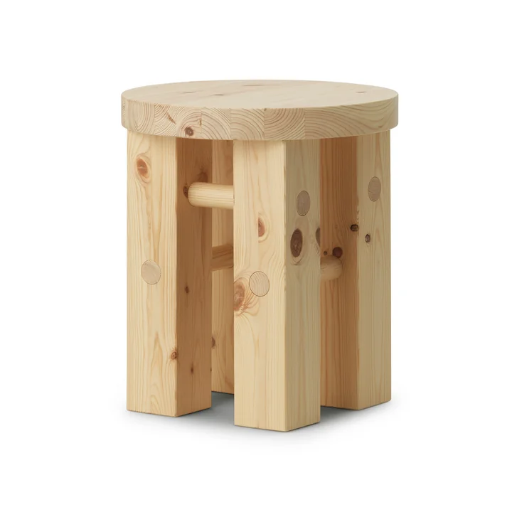 Fyr Stool, pine from Normann Copenhagen