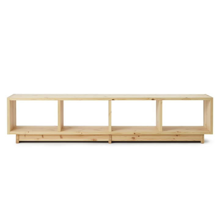 Plank Bookcase, low, pine from Normann Copenhagen