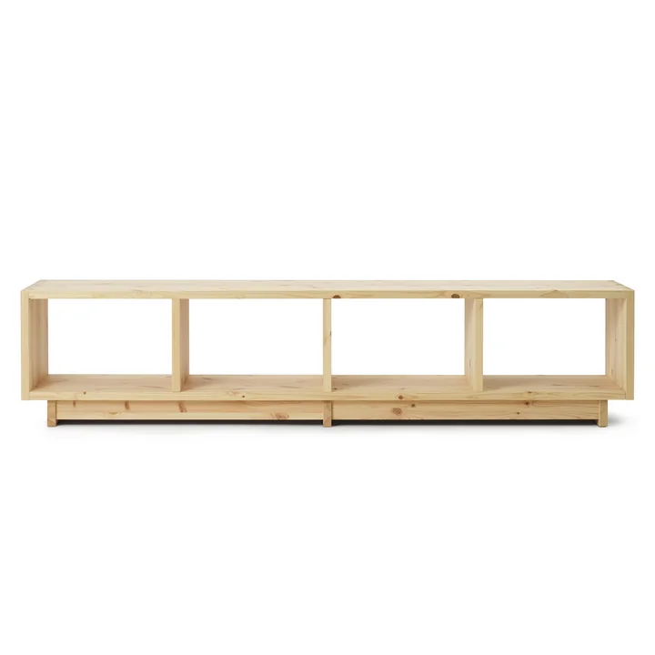 Plank Bookcase, low, pine from Normann Copenhagen