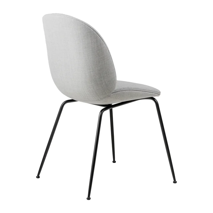 Gubi - Beetle Dining Chair Full upholstery (Conic Base), black / Remix 3 (123)