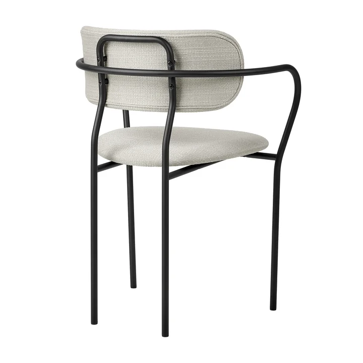 Gubi - Coco Dining armchair full upholstery, black matt / Eero Special (106)