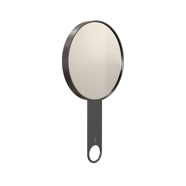 Nova2 Cosmetic hand mirror with 5-fold magnification 1982, black brushed, WxH 1 5. 6x2 8. 1 cm from Frost