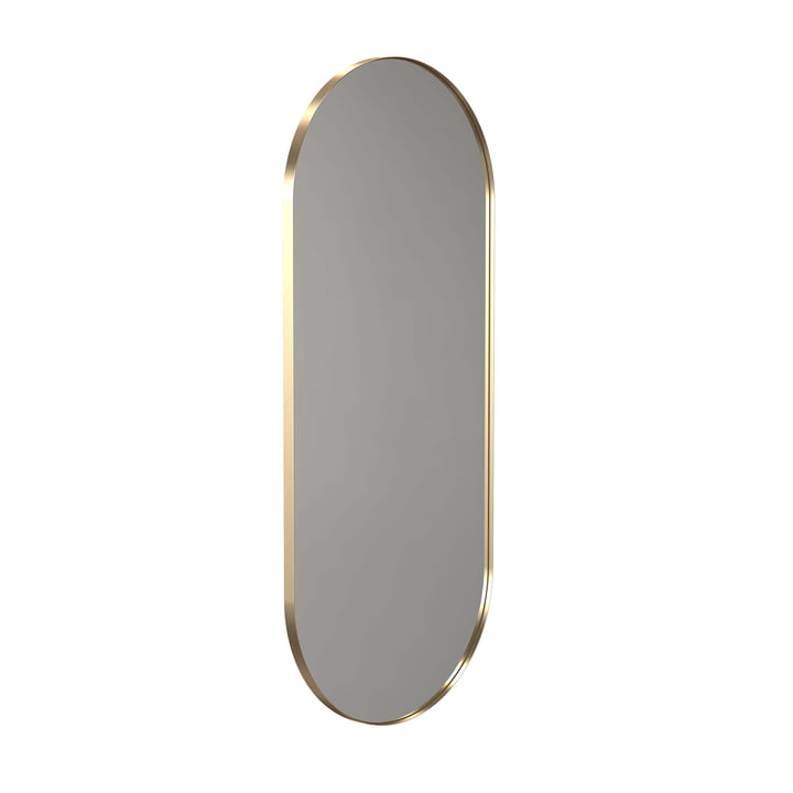 Frost - Unu Wall mirror 4146 with frame, oval, 60x140 cm, gold brushed