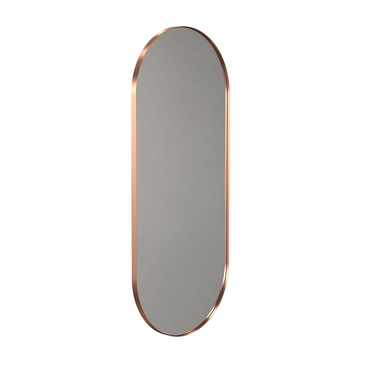 Frost - Unu Wall mirror 4146 with frame, oval, 60x140 cm, copper brushed