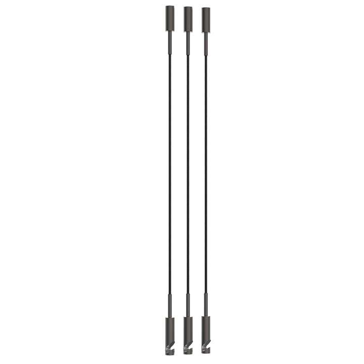 Carry Ceiling hooks, black brushed (set of 3) from Frost