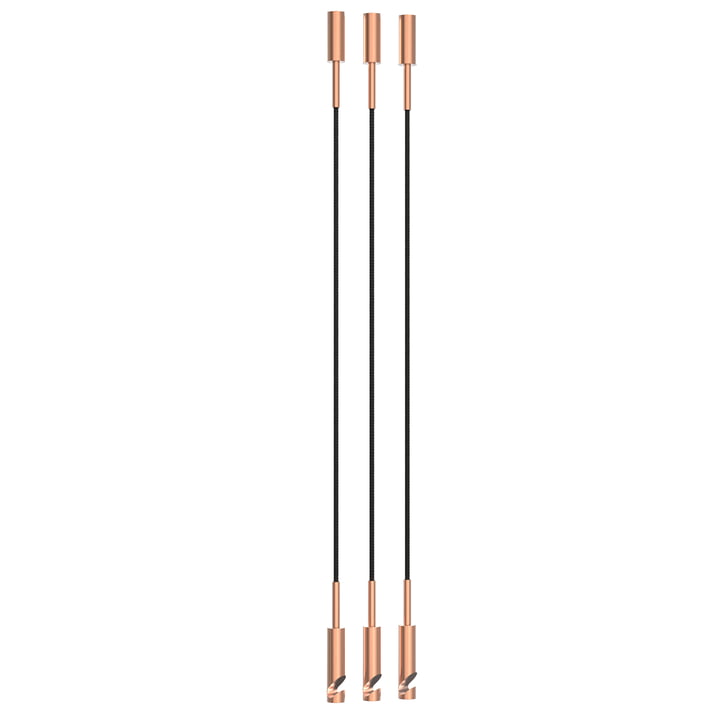 Carry Ceiling hook, brushed copper (set of 3) from Frost