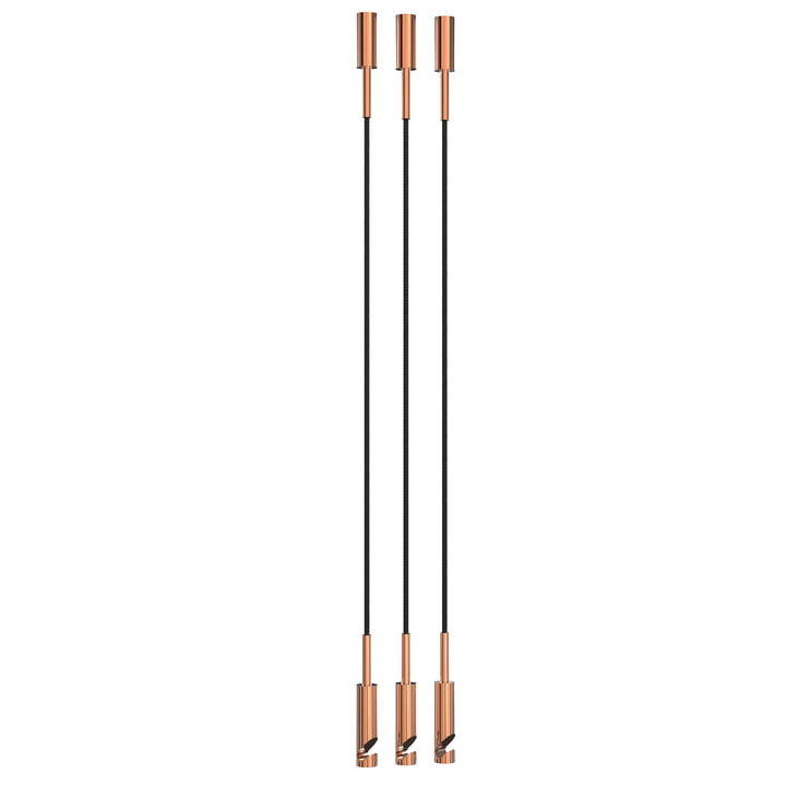 Carry Ceiling hook, copper polished (set of 3) from Frost