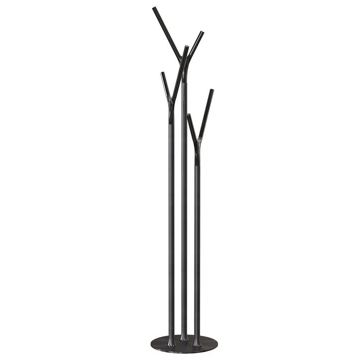 Frost - Wishbone Coat rack, black brushed / black polished
