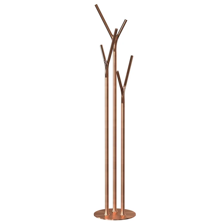 Frost - Wishbone Coat rack, copper brushed / copper polished