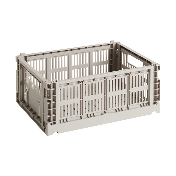 Hay - Colour Crate Basket M, 34.5 x 26.5 cm, taupe, recycled (Exclusive Edition)
