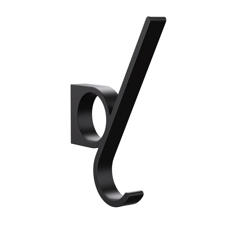 HANA - Amo Wall hook, black powder-coated