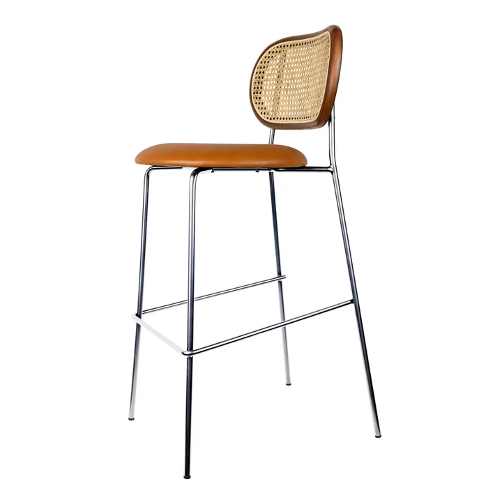 Studio Zondag - Rabbit Bar stool, natural ash / chrome frame
