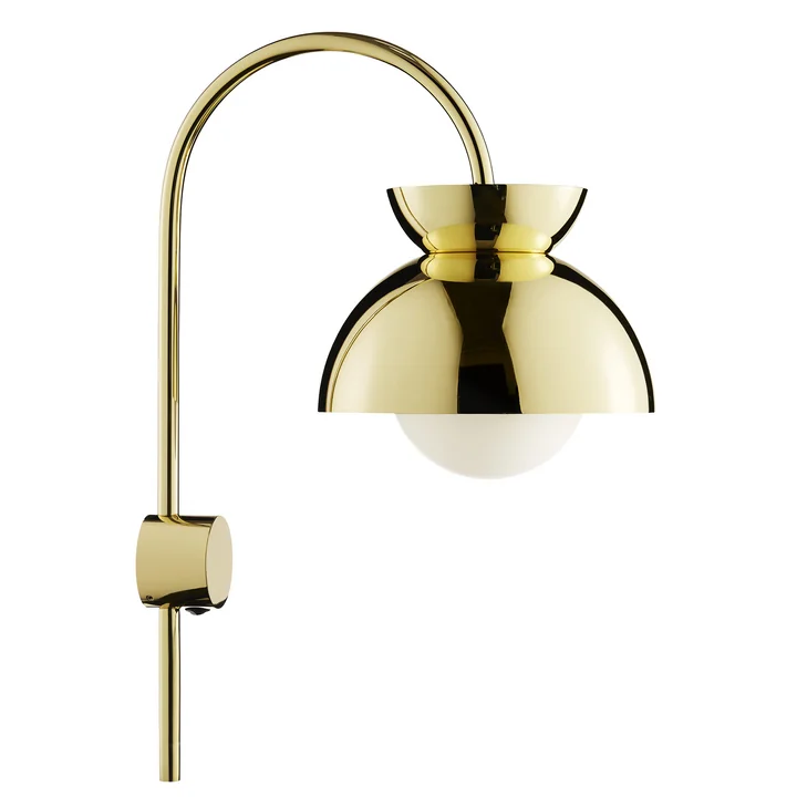Butterfly Wall light H 48 cm, brass from Frandsen
