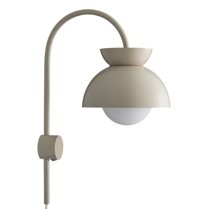 Butterfly Wall light H 48 cm, tan gray matt by Frandsen
