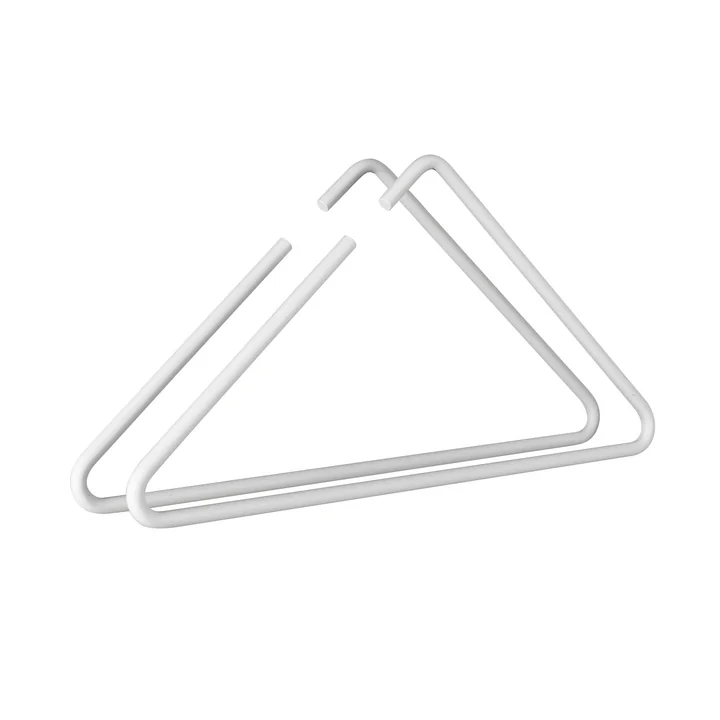 HANA - 3ECKE -Clothes hanger, white (set of 2)