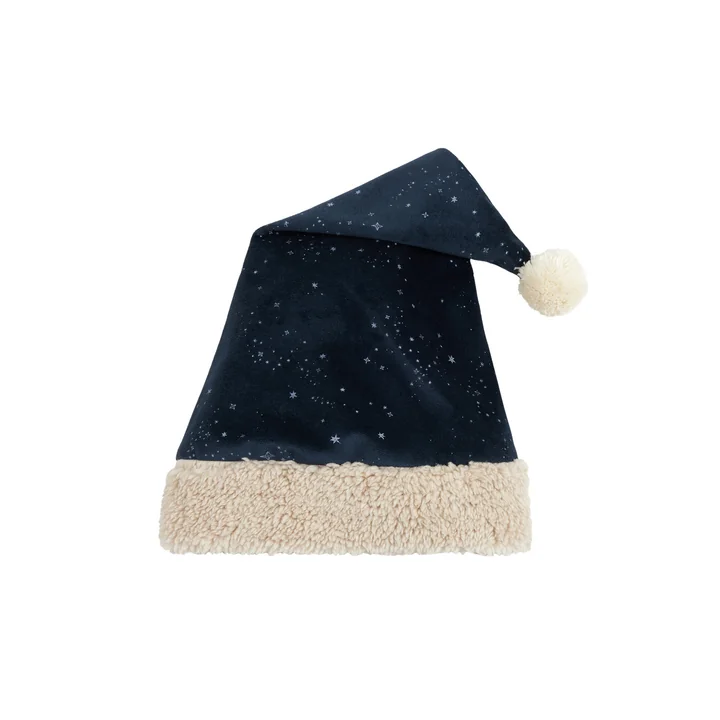 Velvet Christmas hat for children from Nobodinoz