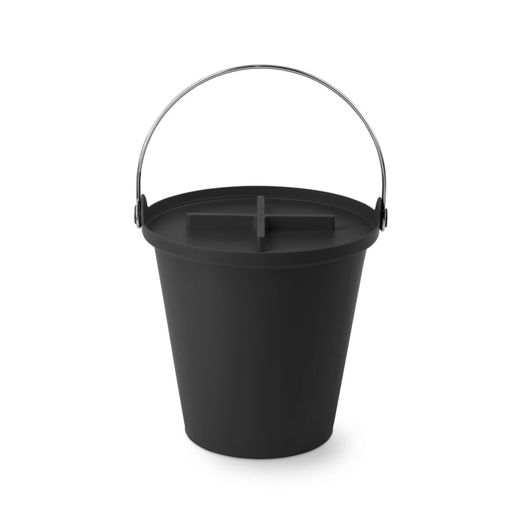 H2O Bucket with lid, black / black from Authentics