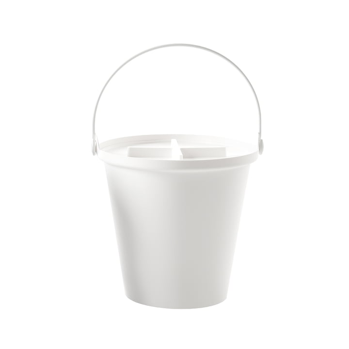 H2O Bucket with lid, white / white from Authentics