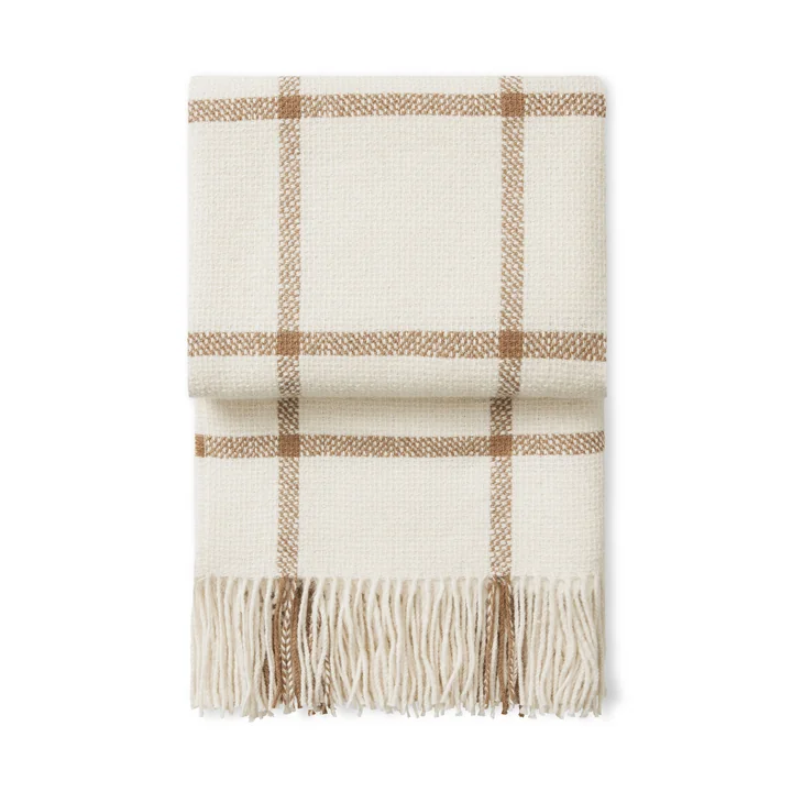 Tartan Blanket, 130 x 190 cm, ivory from Elvang
