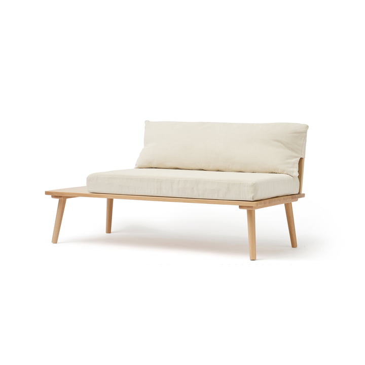 Kids Concept - Saga Children's sofa, 90 x 43 x 44 cm, natural / cream beech