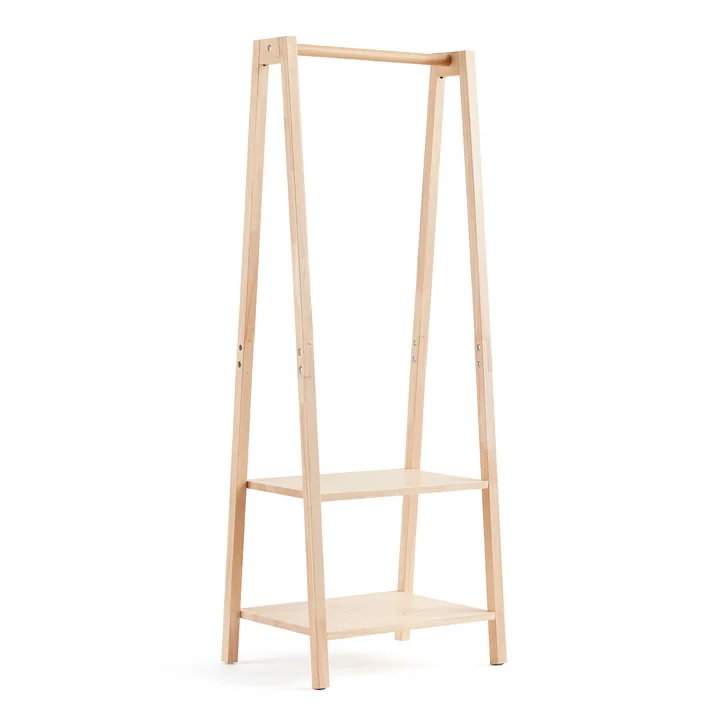 Kids Concept - Saga Coat rack, 51 x 34.5 x 125.5 cm, natural beech