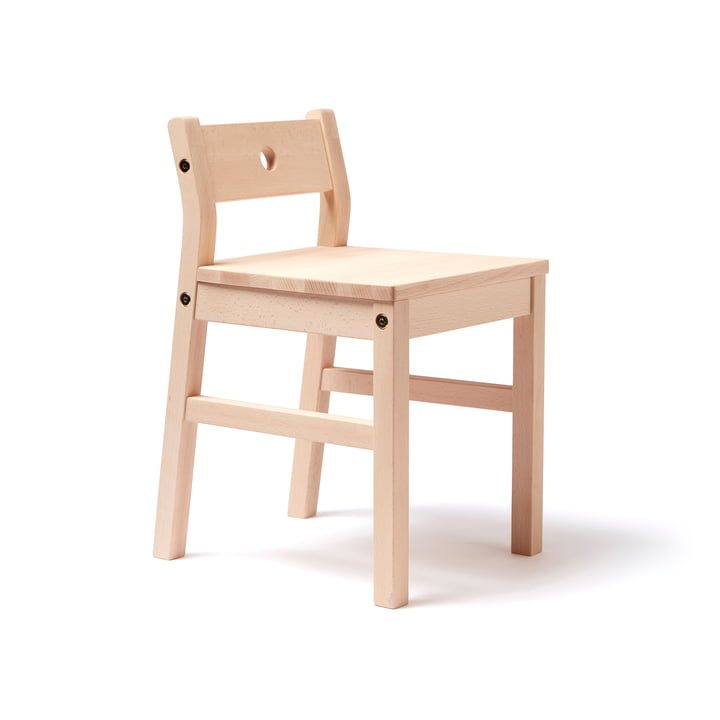 Kids Concept - Saga Children's chair, 27 x 32 x 46 cm, natural beech