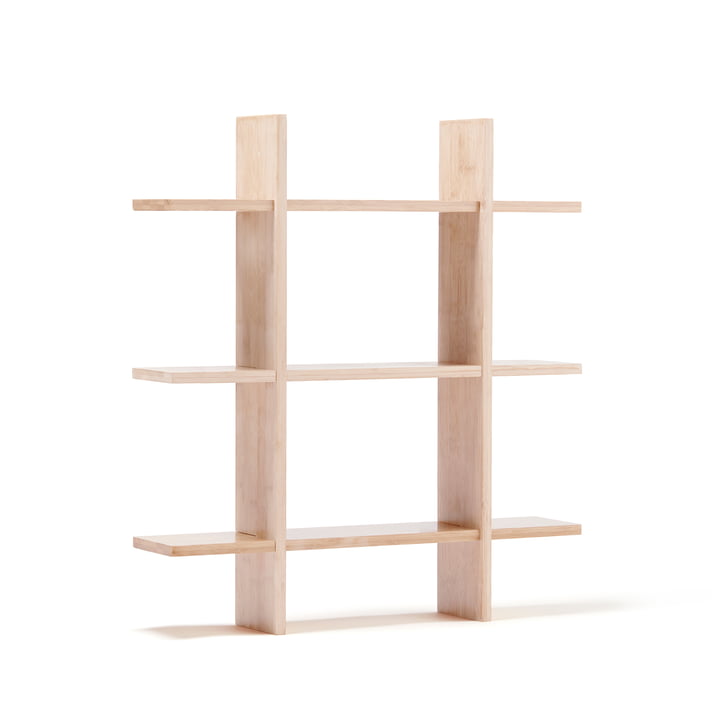 Kids Concept - Saga Wall shelf, 70 x 15 x 70 cm, natural beech