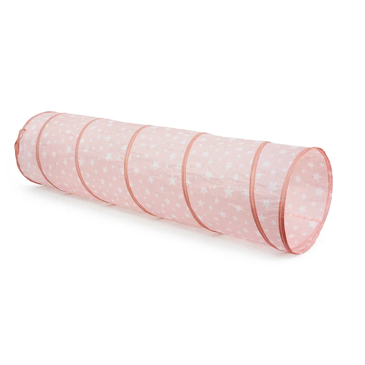 Star Play tunnel, Ø 46 x 180 cm, pink by Kids Concept