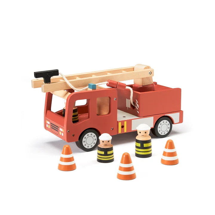 Aiden Fire engine, red (set of 6) from Kids Concept
