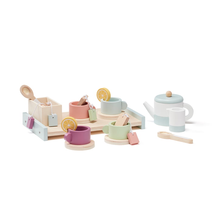 Bistro Tea set, colorful (set of 21) from Kids Concept