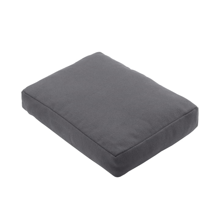 The Organic Company - Relaxation and meditation cushion, 30 x 20 x 5 cm, dark gray