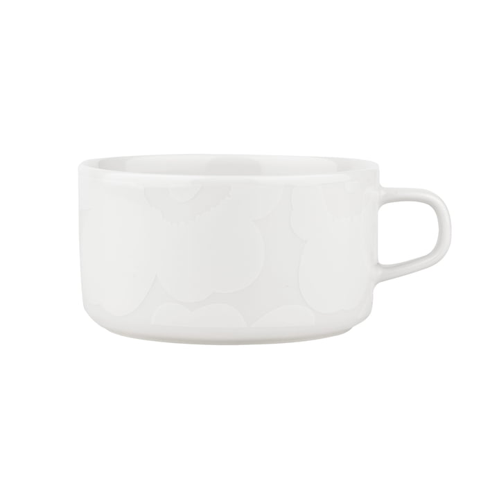 Oiva Unikko Teacup, 250 ml, white from Marimekko