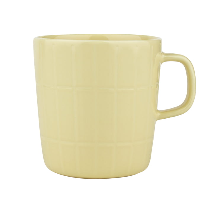 Tiiliskivi Mug with handle, 400 ml, butter yellow by Marimekko