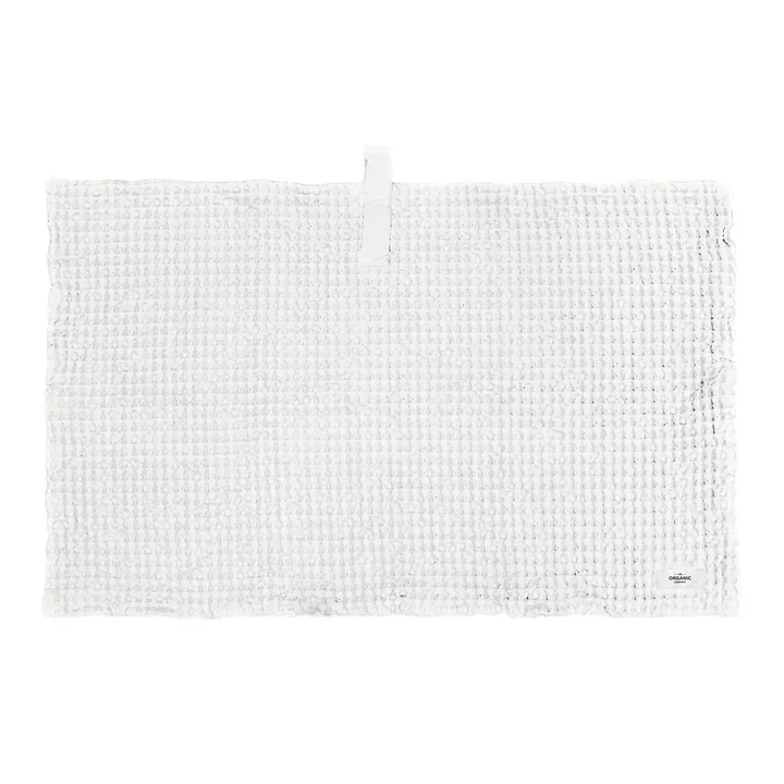 The Organic Company - Big Waffle Bath mat, 55 x 80 cm, natural white